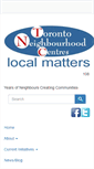 Mobile Screenshot of neighbourhoodcentres.ca