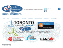 Tablet Screenshot of neighbourhoodcentres.ca